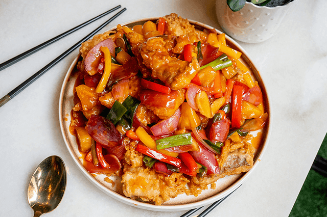 Beer Battered Sweet & Sour Fish