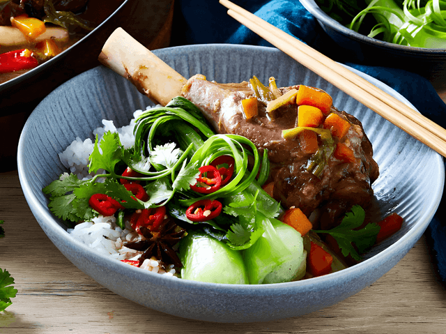Braised Chinese Lamb Shank Desktop Banner