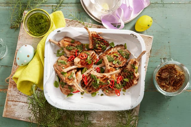 Chargrilled Lamb with a Herby Sauce Gallery Banner