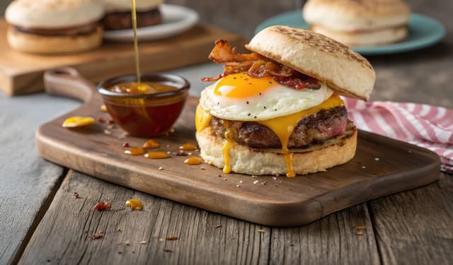 Father's Day Hot Honey Bacon & Egg Breakfast Muffin Gallery Banner