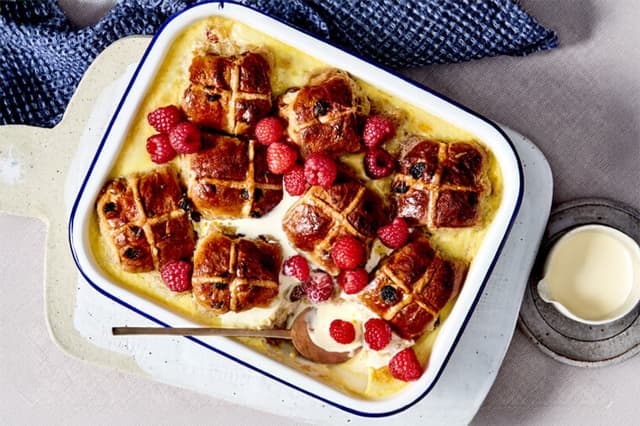 Hot Cross Bun Pudding Gallery Banner