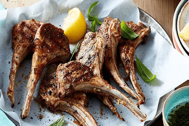 Lemon & Garlic Cutlets with Fresh Mint Sauce Gallery Image