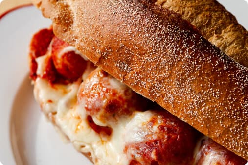 Cheesy Meatball Sub