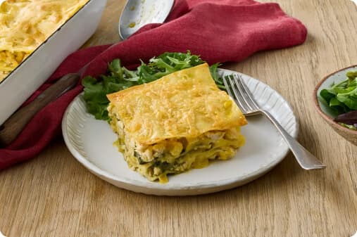 Quick & Easy 4 Ingredient Chicken Lasagna