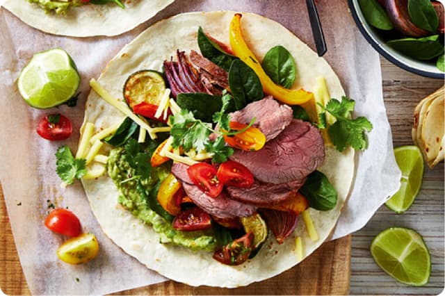 Lamb Mini Roast Fajitas